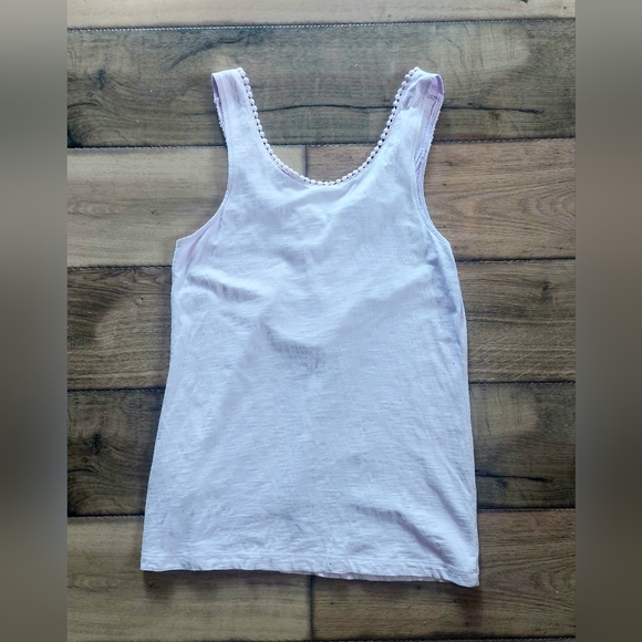 Espirit women's lilac boho sleeveless spring top crochet detailed - Picture 2 of 5